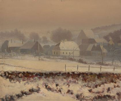 Michle v zimě, 1911