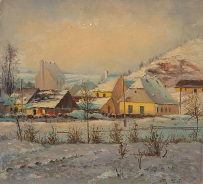 Michle v zimě, 1912