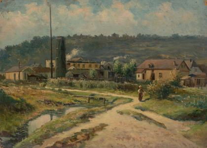 Z Michle za elektrárnou, 1913