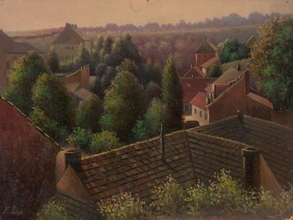 Pohled z Michle, 1915