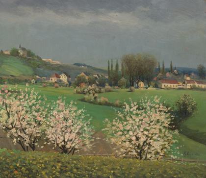 Záběhlice od severozápadu, 1924