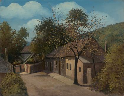 Pohled z Michle 1933: ulice Bohdalec