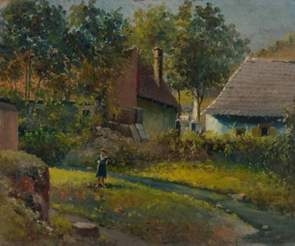 Pohled z Michle, 1913