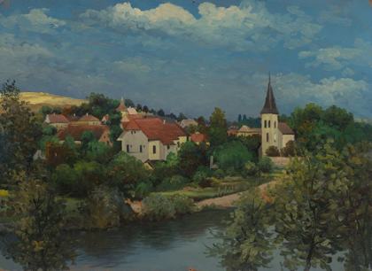 Pohled na Záběhlice, 1916